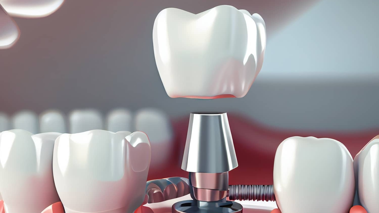 Removable partial denture. Medically accurate tooth.generative ai