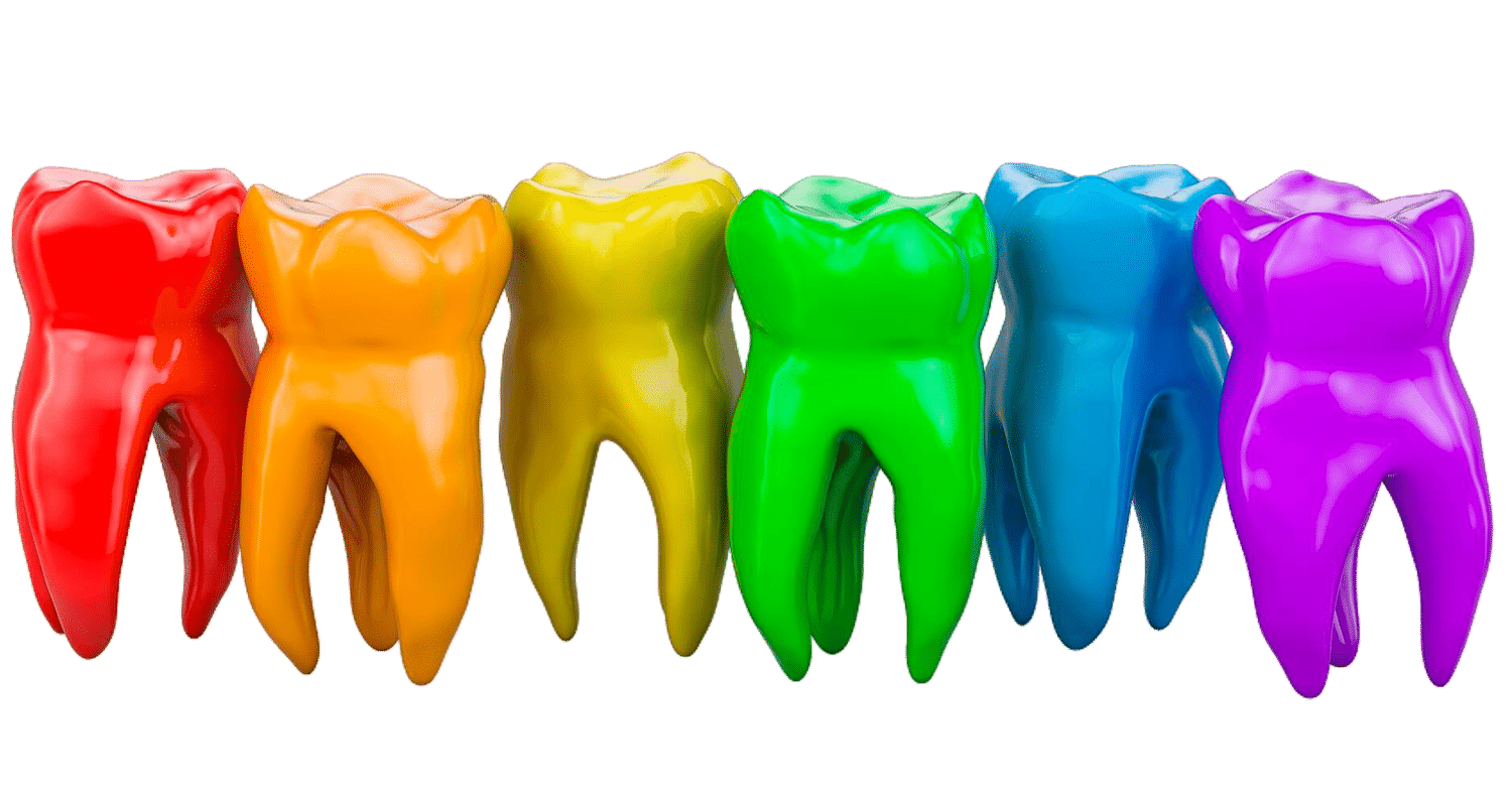 fila-coloreado-dientes-3d-interpretacion